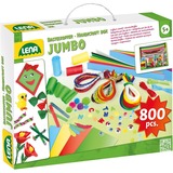 LENA 42629 art/craft toy, Klippe og klistre Children's craft kit, 5 År, Flerfarvet, 800 stk