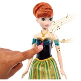 Mattel Anna Dukker Disney Frozen Anna, Mode dukke, Hunstik, 3 År, Dreng/Pige, Klingende, Guld, Grøn, Rød