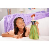 Mattel Anna Dukker Disney Frozen Anna, Mode dukke, Hunstik, 3 År, Dreng/Pige, Klingende, Guld, Grøn, Rød