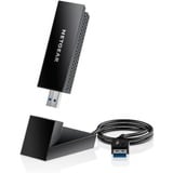 Netgear A8000 WLAN 1200 Mbit/s, Wi-Fi-adapter Trådløs, USB, WLAN, Wi-Fi 6E (802.11ax), 1200 Mbit/s, Sort