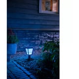 Philips Econic udendørs piedestal, LED lys Sort, Philips Hue White and Color ambiance Econic udendørs piedestal, Intelligent piedestal/søjlebelysning, Sort, LED, Glas, Metal, Ikke-udskiftelig pære(r), Hvid