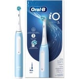 Procter & Gamble Braun iO Series 3N Voksen Vibrerende tandbørste Lyse Blå, Hvid, El-tandbørste Blå, Voksen, Vibrerende tandbørste, Daglig pleje, Lyse Blå, Hvid, 2 min, Blå, Hvid