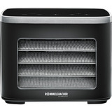 Rommelsbacher Mini dehydrator DA 450, Tørremaskine rustfrit stål/Sort