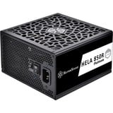 SilverStone HELA 850R Platinum, PC strømforsyning Sort