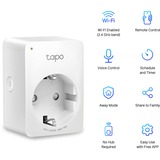 TP-Link Tapo P100 smart stik 2300 W Hvid, Switched stikkontakt Hvid, Trådløs, Bluetooth / Wi-Fi, 2,4 Mhz, 802.11b, 802.11g, Wi-Fi 4 (802.11n), Indendørs, Hvid