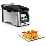 Tefal Clear Duo FR600D Enkelt 0,65 L Enkeltstående 2000 W Frituregryde Sort, Rustfrit stål, Deep friture rustfrit stål/Sort, Frituregryde, 0,65 L, 1,2 kg, 3,5 L, Kulfiber, 30 min.