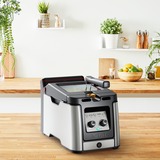 Tefal Clear Duo FR600D Enkelt 0,65 L Enkeltstående 2000 W Frituregryde Sort, Rustfrit stål, Deep friture rustfrit stål/Sort, Frituregryde, 0,65 L, 1,2 kg, 3,5 L, Kulfiber, 30 min.