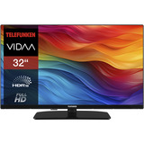 Telefunken XF32VP750M, LED-tv Sort