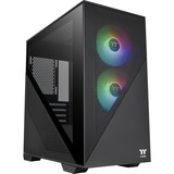 Thermaltake Divider 170 TG ARGB Midi Tower Sort, Towerkabinet Sort, Midi Tower, PC, Sort, micro ATX, Mini-ITX, SPCC, Hærdet glas, Flere