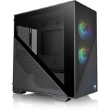 Thermaltake Divider 170 TG ARGB Midi Tower Sort, Towerkabinet Sort, Midi Tower, PC, Sort, micro ATX, Mini-ITX, SPCC, Hærdet glas, Flere