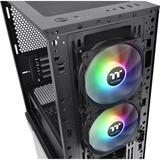 Thermaltake Divider 170 TG ARGB Midi Tower Sort, Towerkabinet Sort, Midi Tower, PC, Sort, micro ATX, Mini-ITX, SPCC, Hærdet glas, Flere