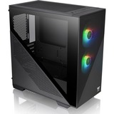 Thermaltake Divider 170 TG ARGB Midi Tower Sort, Towerkabinet Sort, Midi Tower, PC, Sort, micro ATX, Mini-ITX, SPCC, Hærdet glas, Flere