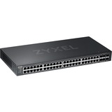 Zyxel GS2220-50-EU0101F netværksswitch Administreret L2 Gigabit Ethernet (10/100/1000) Sort Administreret, L2, Gigabit Ethernet (10/100/1000), Stativ-montering
