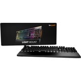 be quiet! Light Mount Silent Linear DE ISO tastatur Spil USB QWERTZ Tysk Sort, Gaming-tastatur Sort, DE-layout, be quiet! Silent Linear, Ledningsført, USB, Mekanisk, QWERTZ, RGB LED, Sort
