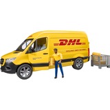 bruder MB Sprinter DHL med chauffør, Model køretøj Gul