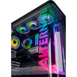 ALTERNATE Gaming-PC • RTX 5080 • AMD Ryzen™ 7 9800X3D • 32 GB RAM Renoveret, Gaming PC Sort/gennemsigtig