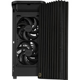 ASUS ProArt PA401 Wood TG PWM (Black) Tower Sort, Towerkabinet Sort, Tower, PC, Sort, ATX, Hærdet glas, 16 cm