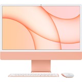 Apple iMac Apple M 61 cm (24") 4480 x 2520 pixel 8 GB 256 GB SSD All-in-One PC macOS Big Sur Wi-Fi 6 (802.11ax) Orange, MAC-system Orange/lyse orange, 61 cm (24"), 4.5K Ultra HD, Apple M, 8 GB, 256 GB, macOS Big Sur
