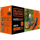 BLACK+DECKER Batteridrevet plæneklipper CLMA4825L2, 36 volt Orange/Sort