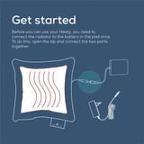 Beurer HK 77 Heaty obsidian-blå, Varme pude mørkeblå