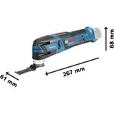 Bosch Batteri-multikutter GOP 12V-28 Professional, 12Volt, Multi-funktion værktøj Blå/Sort