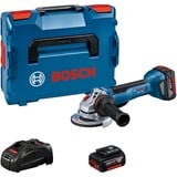 Bosch GWS 18V-10P PROFESSIONAL vinkelsliber 12,5 cm 9000 rpm 1,9 kg Blå/Sort, 9000 rpm, 12,5 cm, Batteri, 1,9 kg, Børsteløs motor