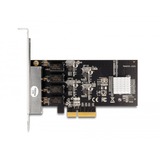 DeLOCK PCIe x4 til 4 x RJ45 Gbit, Netværkskort 