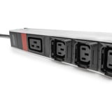 Digitus Basis IT PDU med aluminiumprofil, 27-vejs, 24x C13, 3x C19, Strømskinne Sort/aluminium