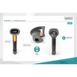 Digitus DA-81002, Stregkodescanner Sort