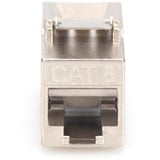 Digitus DN-93816, Keystone modul Sølv/Hvid