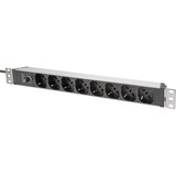 Digitus DN-95410-R, Strømskinne Rød/aluminium