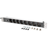 Digitus DN-95410-R, Strømskinne Rød/aluminium