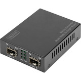 Digitus Gigabit Multimode/Singlemode Mediekonverter SFP, Media Converter Sort