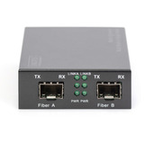 Digitus Gigabit Multimode/Singlemode Mediekonverter SFP, Media Converter Sort
