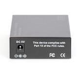 Digitus Gigabit Multimode/Singlemode Mediekonverter SFP, Media Converter Sort