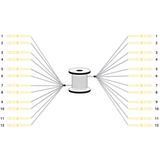 Digitus Universelt breakout fiberkabel, duplex, LC/UPC stik, singlemode OS2 Sort