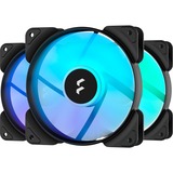 Fractal Design Aspect 12 RGB PWM Computerkabinet Ventilator 12 cm Sort 3 stk, Sag fan Sort/Hvid, Ventilator, 12 cm, 2000 rpm, 33,2 dB, 56 kubikfod/min., 95,1 m³/t