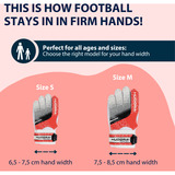 HUDORA Målmandshandsker til børn, rød, str. S Rød/Hvid