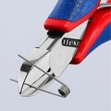 KNIPEX Elektronisk sideskærer 77 02 115, Skære tang Rød/Blå