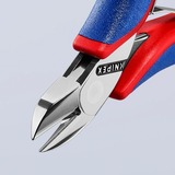KNIPEX Elektronisk sideskærer 77 02 115, Skære tang Rød/Blå