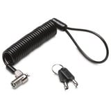 Kensington MICROSAVER 2.0 MASTER KEYED PO, Slot Sort, 1,8 m, Nøgle, Kulstofstål, Kulfiber, Sølv