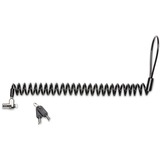 Kensington MICROSAVER 2.0 MASTER KEYED PO, Slot Sort, 1,8 m, Nøgle, Kulstofstål, Kulfiber, Sølv