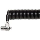 Kensington MICROSAVER 2.0 MASTER KEYED PO, Slot Sort, 1,8 m, Nøgle, Kulstofstål, Kulfiber, Sølv