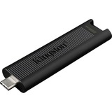 Kingston DataTraveler Max USB-nøgle 256 GB USB Type-C 3.2 Gen 2 (3.1 Gen 2) Sort, USB-stik Sort, 256 GB, USB Type-C, 3.2 Gen 2 (3.1 Gen 2), 1000 MB/s, Glide, Sort