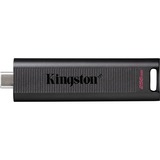 Kingston DataTraveler Max USB-nøgle 256 GB USB Type-C 3.2 Gen 2 (3.1 Gen 2) Sort, USB-stik Sort, 256 GB, USB Type-C, 3.2 Gen 2 (3.1 Gen 2), 1000 MB/s, Glide, Sort