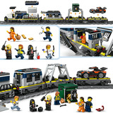 LEGO Byoverfald på polititoget, Bygge legetøj Byggesæt, 7 År, Plast, 1313 stk, 2,7 kg
