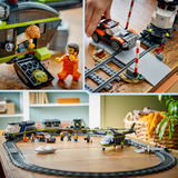 LEGO Byoverfald på polititoget, Bygge legetøj Byggesæt, 7 År, Plast, 1313 stk, 2,7 kg