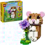 LEGO Creator 3-i-1 Sød Hamster med Blomst, Bygge legetøj 