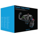 Logitech Flight Yoke System Sort USB 2.0 Flysimulator Analog/digital PC, Åg Flysimulator, PC, Analog/digital, Ledningsført, USB 2.0, Sort
