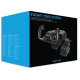 Logitech Flight Yoke System Sort USB 2.0 Flysimulator Analog/digital PC, Åg Flysimulator, PC, Analog/digital, Ledningsført, USB 2.0, Sort